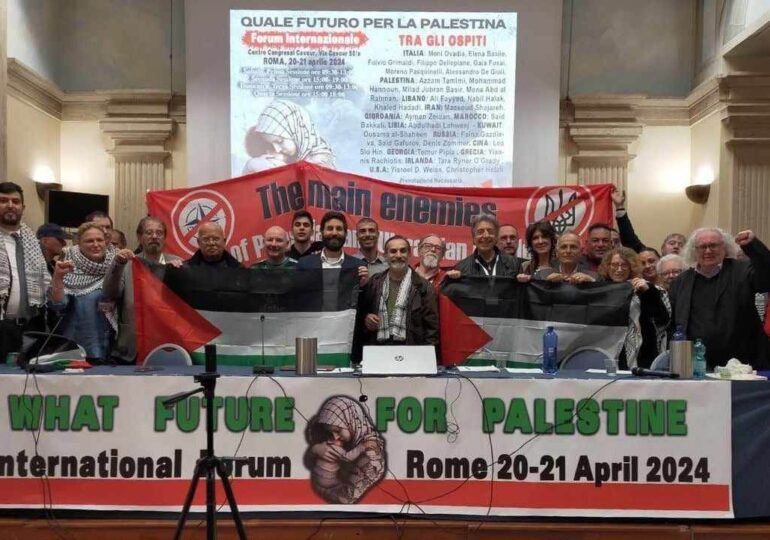 Ρώμη: Δήλωση του φόρουμ - “Ποιό μέλλον για την Παλαιστίνη”